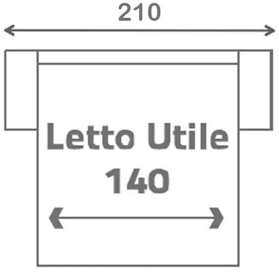 Pohovka na každodenné spanie AZZURRA br. FIORELLO rozkladacia, 140, tm. šedá (penelope 25)