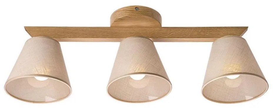 Lamkur Prisadený luster ANTONIO 3xE14/40W/230V dub LM-3.128/A/dąb/beż
