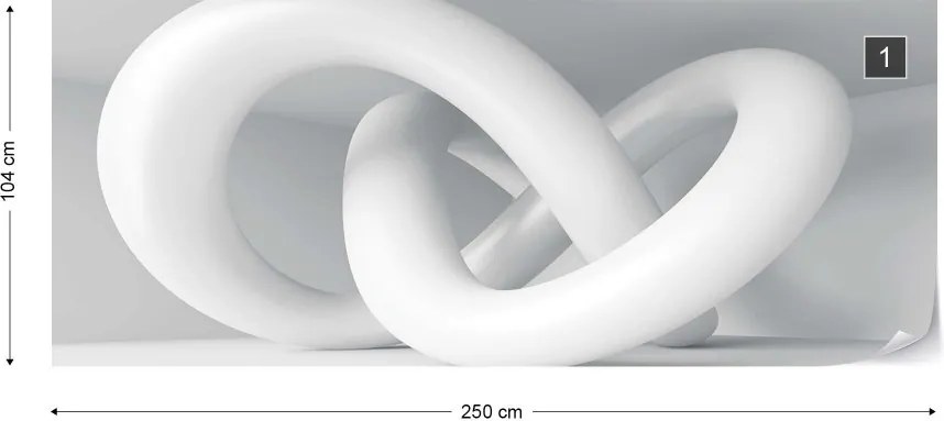 Fototapeta GLIX - 3D Loop 2 + lepidlo ZADARMO Vliesová tapeta  - 250x104 cm
