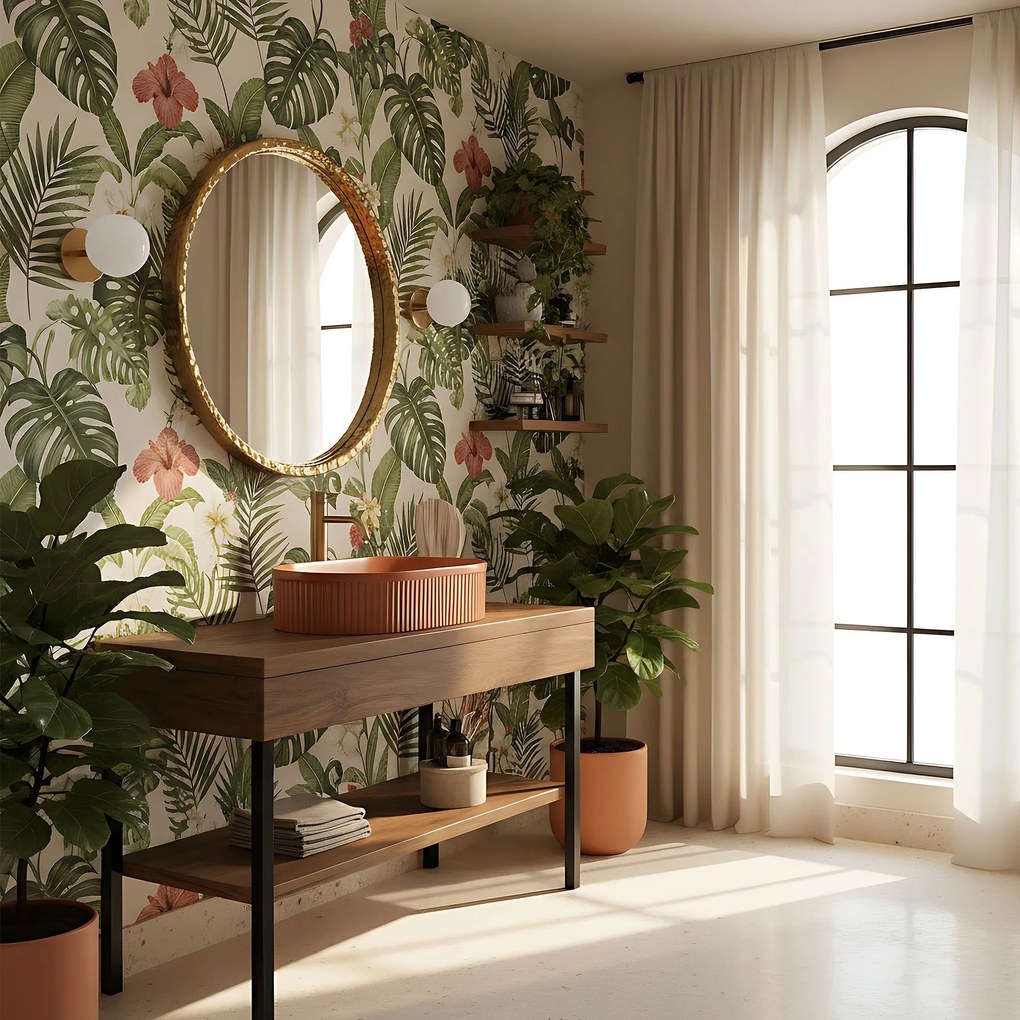 Rea Vanda, umývadlo na dosku 490x310x130 mm, oranžová matná, REA-U6377