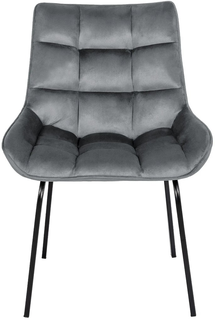 Stolička Saranda zamat - tmavo šedá