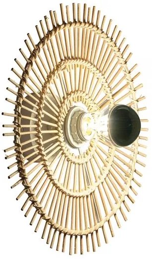 Toolight Boho, nástenné svietidlo 43cm 1xE27 APP1577-5C, prírodná hnedá, OSW-03904