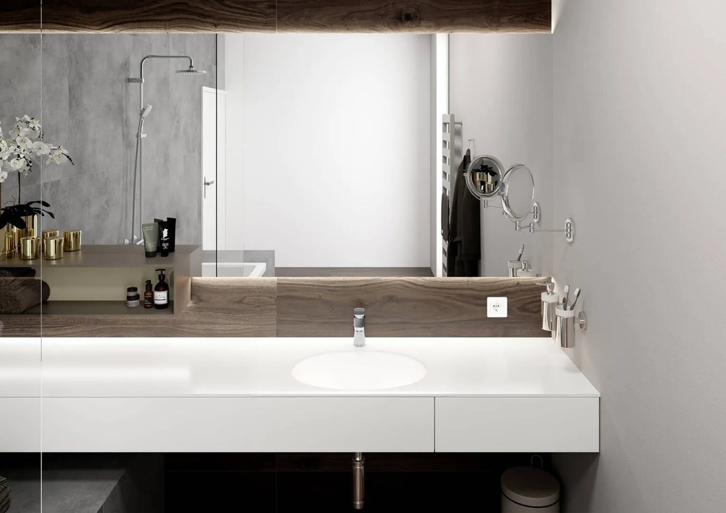 Hansgrohe Vernis Blend, umývadlová batéria 100 s výpustom, EcoSmart, chrómová, HAN-71551000