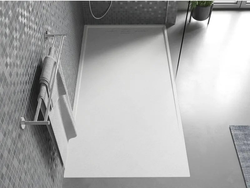 Mexen Amon, SMC obdĺžniková sprchová vanička 140 x 80 cm, biela, 4F108014