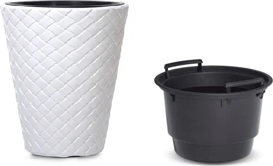 Plastový kvetináč DBMT300 30 cm - biela