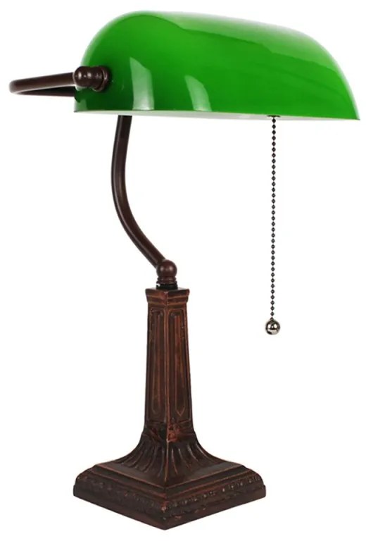 Bankárska zelená pracovná lampa 26*38