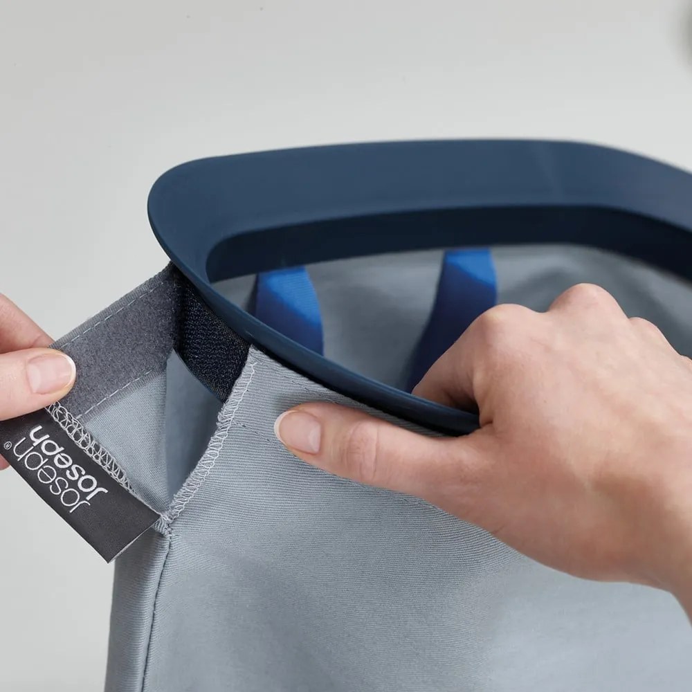 Antracitovosivý látkový/plastový kôš na bielizeň 2x45 l Tota – Joseph Joseph