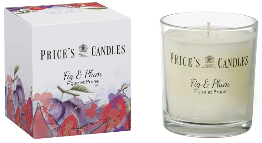 Price´s Price's vonná sviečka v skle Fig & Plum - horenie 45h