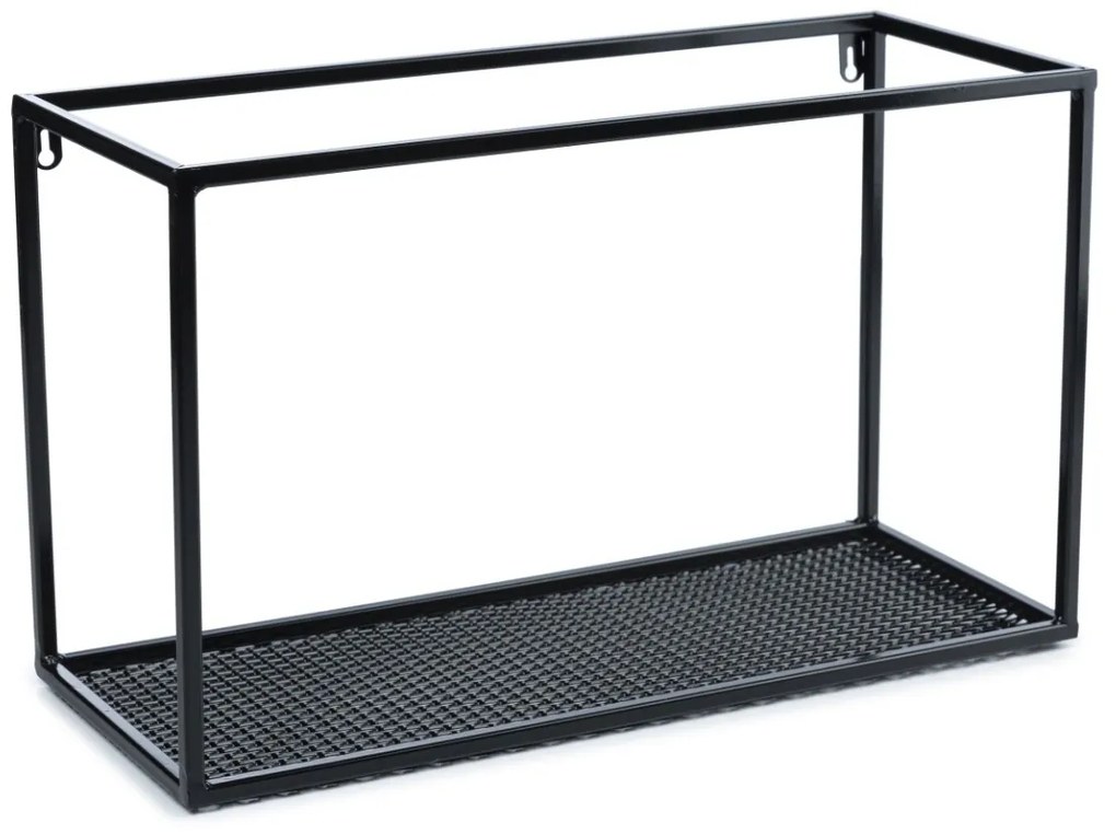 Závesná polica LOFT 50 cm čierna