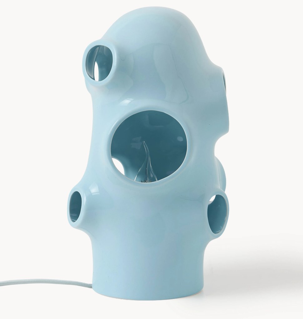 Malá ručne vyrobená stolová lampa Bulle