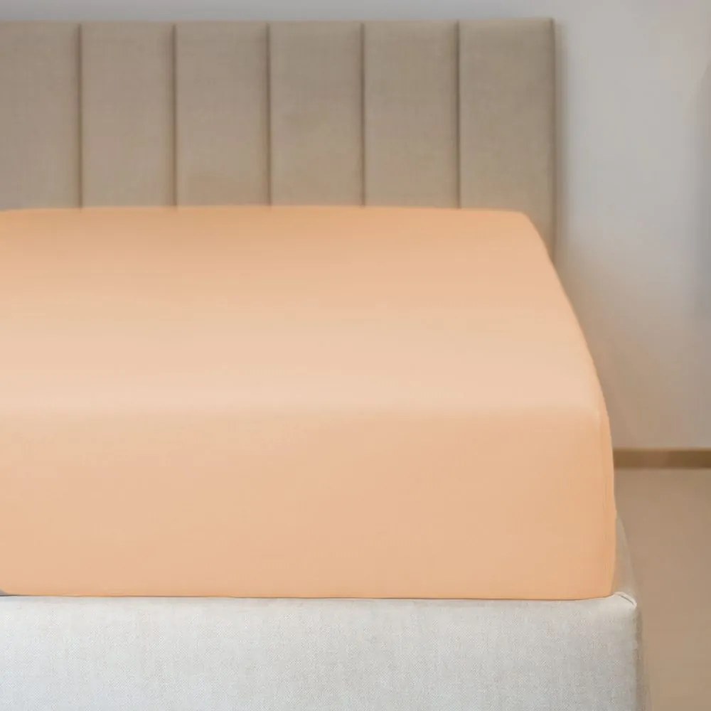 Polášek Jersey plachta s elastanom - Marhuľová | 140 x 200 cm