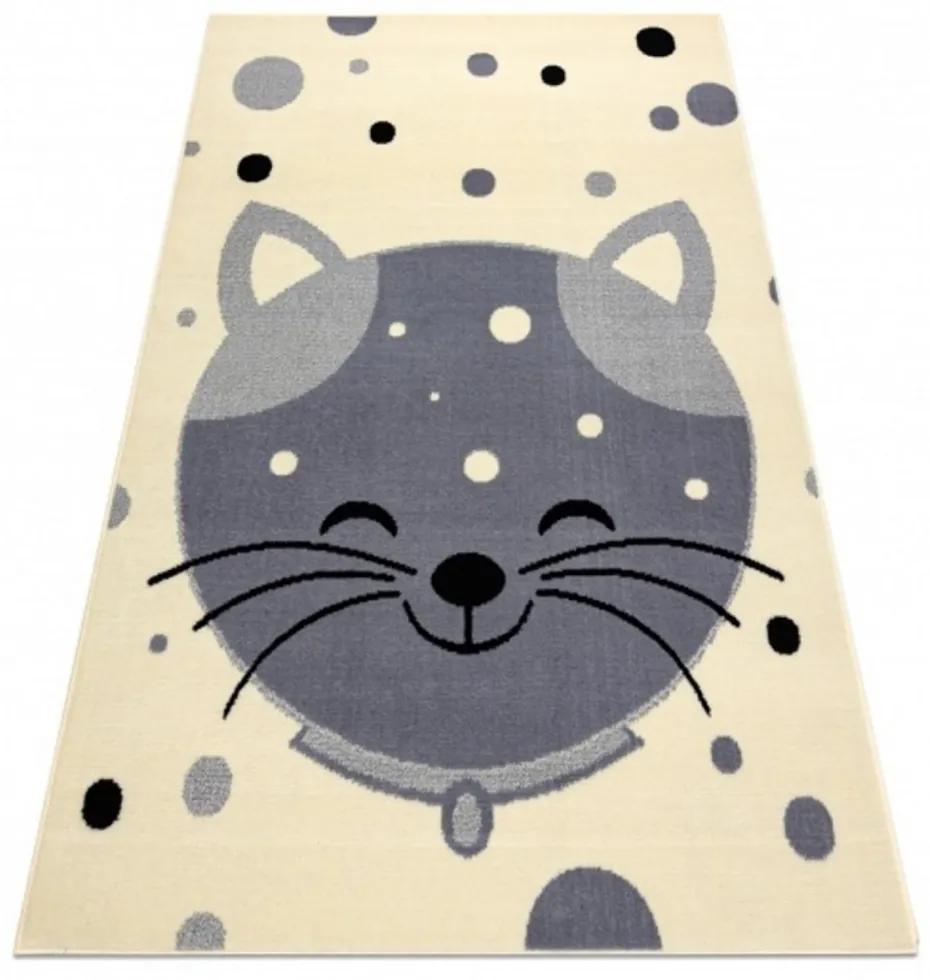 Detský kusový koberec PP Kitten krémový 160x220cm