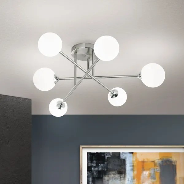 Orion DL 7-786/6 - Prisadený luster SNOWWHITE 6xG9/20W/230V pr. 84 cm matný chróm