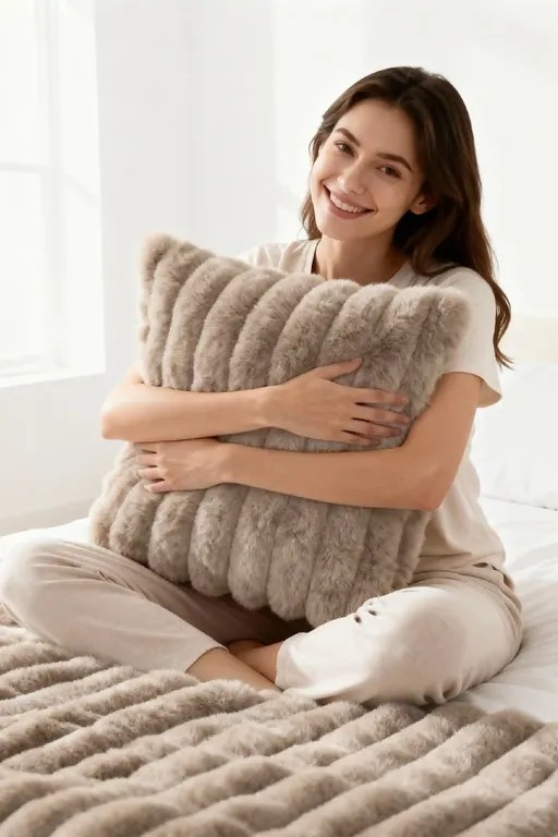 Deka BUNNY taupe Rozmer: 220x240 cm