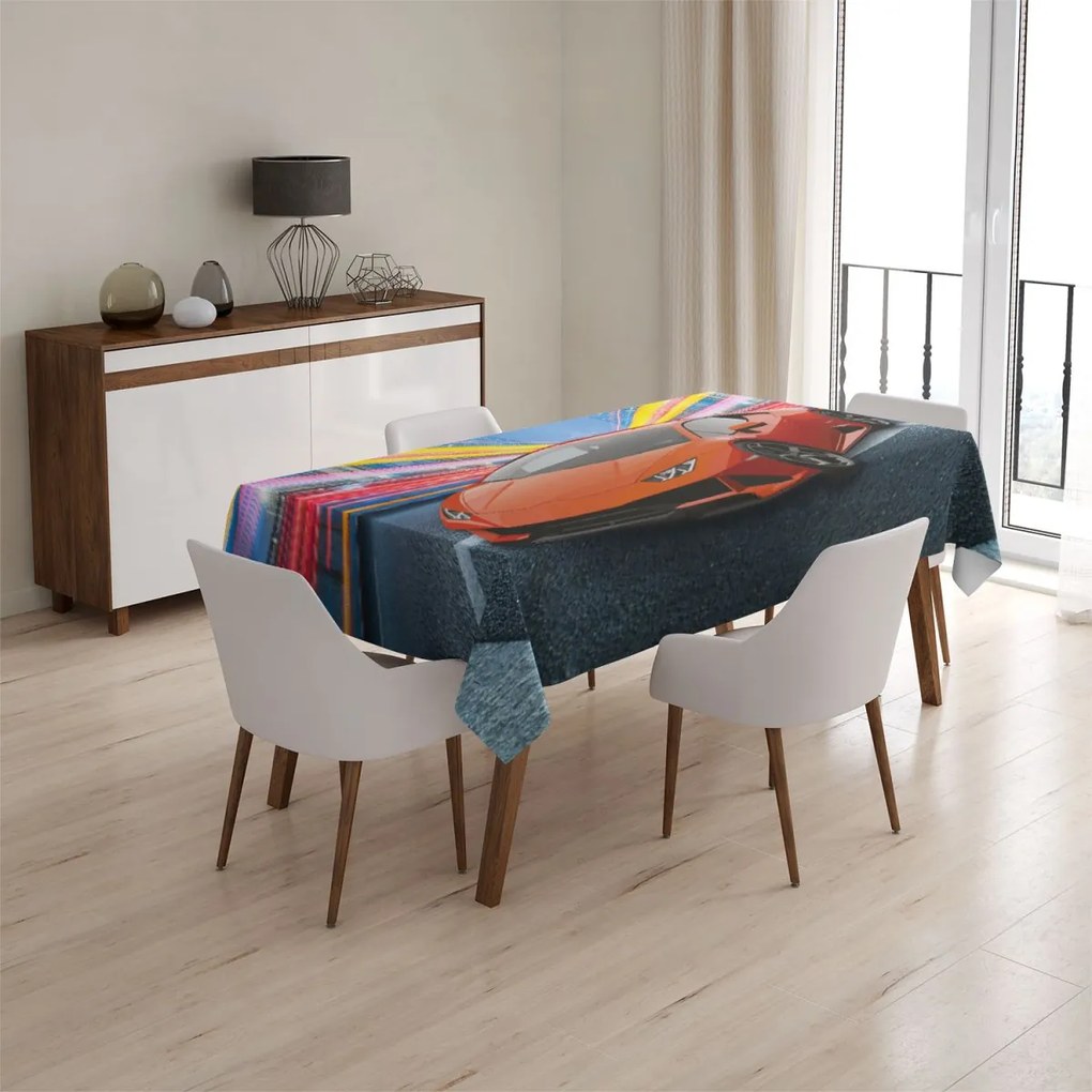 Sablio Obrus Športové auto 2 - 130x130 cm
