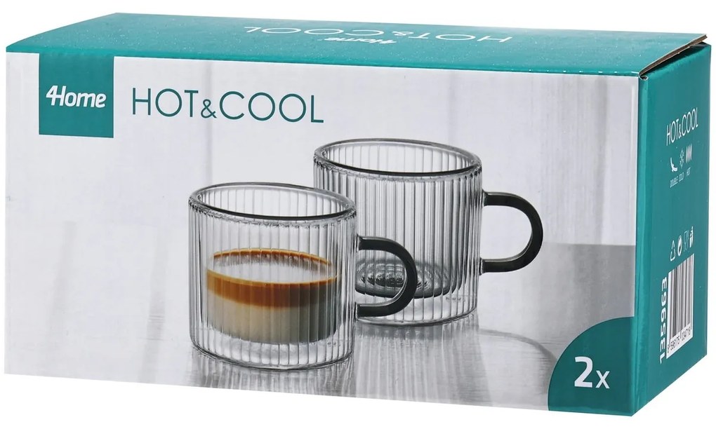 4Home Termo pohár na lungo Haze Hot&Cool 100 ml, 2 ks