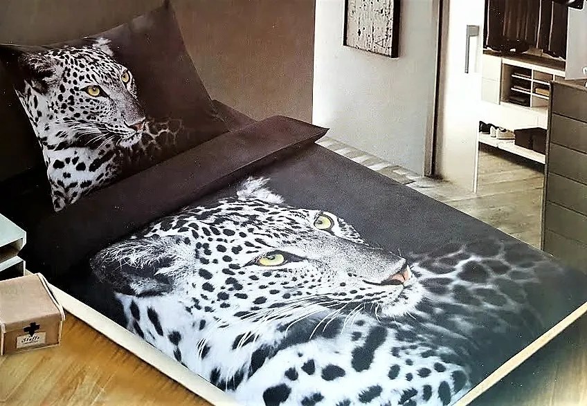 Obliečky 3D Jaguar Mikrovlákno 70×90 140x200