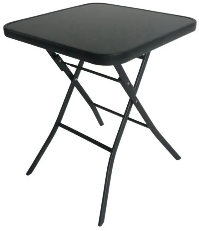 Čierny skladací záhradný stôl 60 cm
