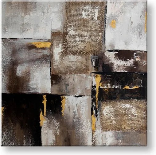 Maľovaný obraz na stenu ABSTRAKT 70x70 cm