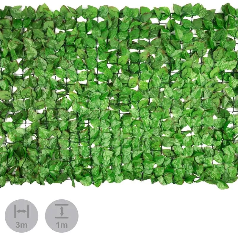 Blumfeldt Fency Bright Leaf, zástena, ochrana pred pozorovaním, ochrana pred vetrom, 300 x 100 cm, buk, svetlozelená