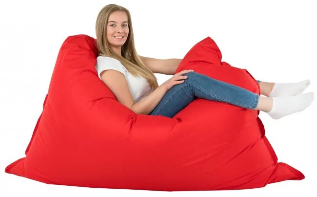 Vankúš na sedenie červený nylon