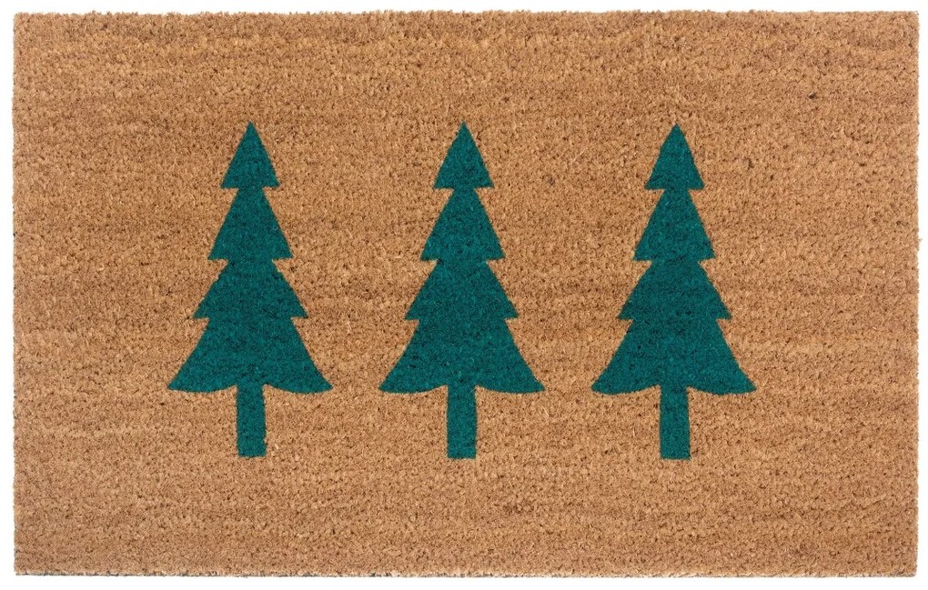 Rohožka 3 stromy zelená 105669 – na von aj na doma, 45x75, zelená, chodba / predsieň, Hanse Home