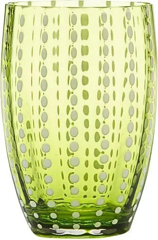 Pohár sklenený Perle 320 ml zelené jablko