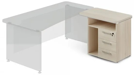 Prístavný kontajner TopOffice 90 x 55 cm, pravý