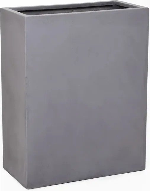 Kvetináč ELEMENTO, sklolaminát, šírka 59 cm, sivá