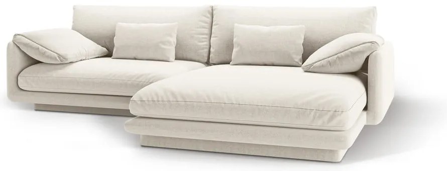 Biela rohová pohovka (pravý roh) Torino – Micadoni Home