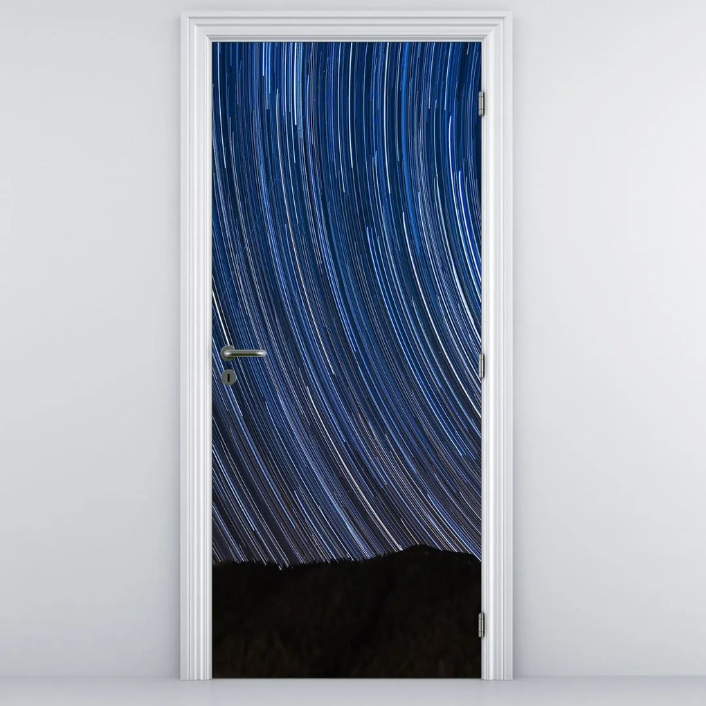Fototapeta na dvere - Nočné hviezdy a obloha (95x205cm)