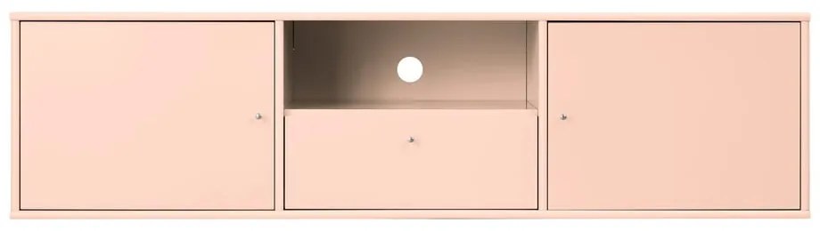 Svetloružový TV stolík 161x42x45 cm Mistral – Hammel Furniture