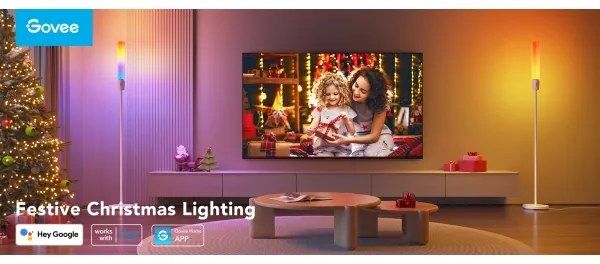 Govee - LED Stmievateľná stojacia lampa CYLINDER SMART RGBICWW 2200-6500K