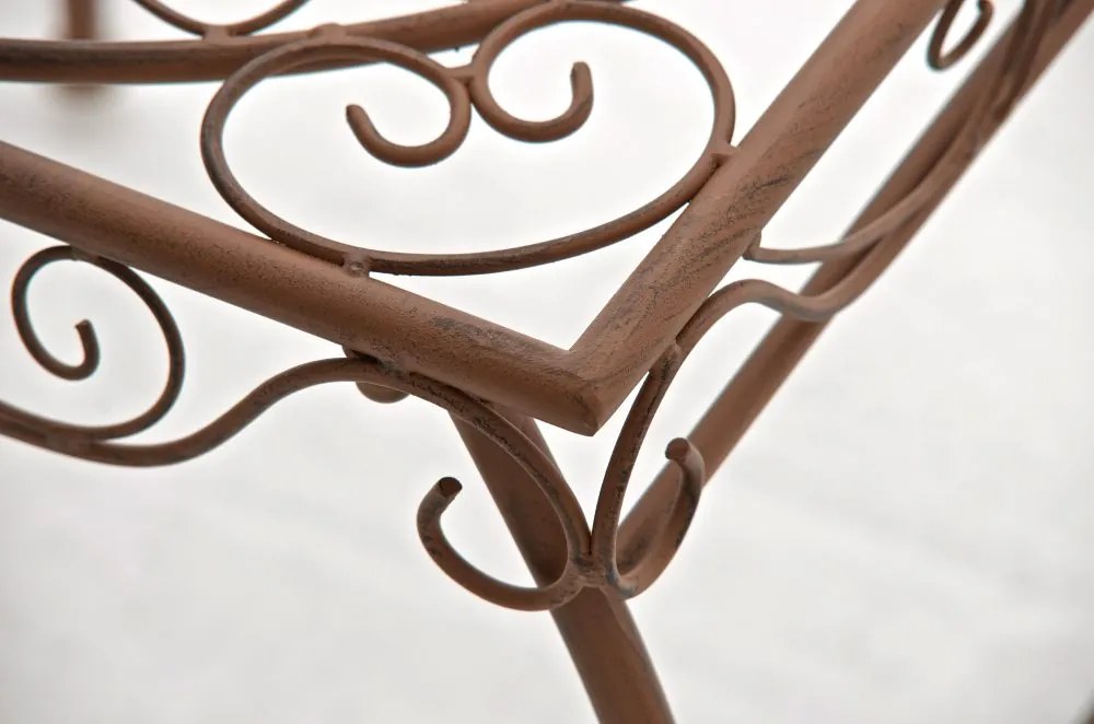 Kovový stôl GS3438892 - Hnedá antik