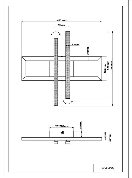 Globo 672843N - LED Stropné svietidlo HIGHWAY LED/24W/230V