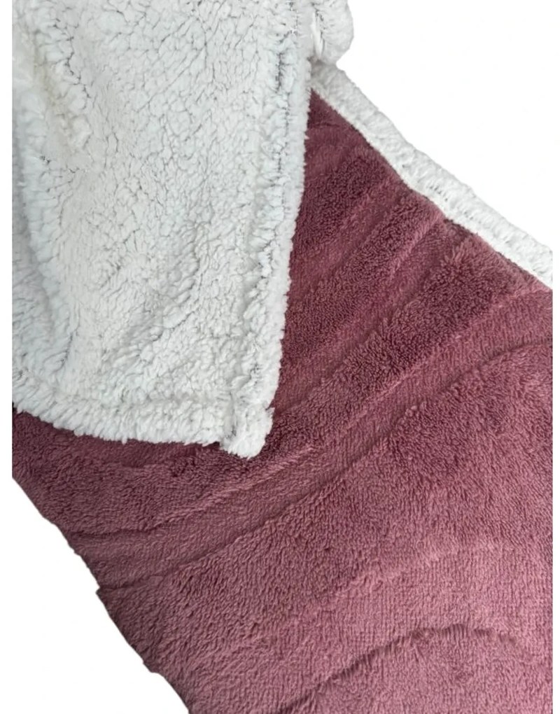 Luxusná baránková deka z mikroplyšu NESTIVE ružová Rozmer: 150 x 200 cm