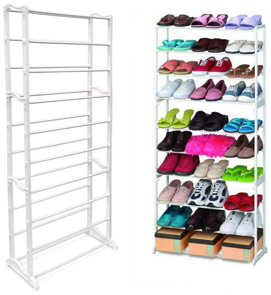 Verk Skladací botník Amazing Shoe Rack 30 párov biela