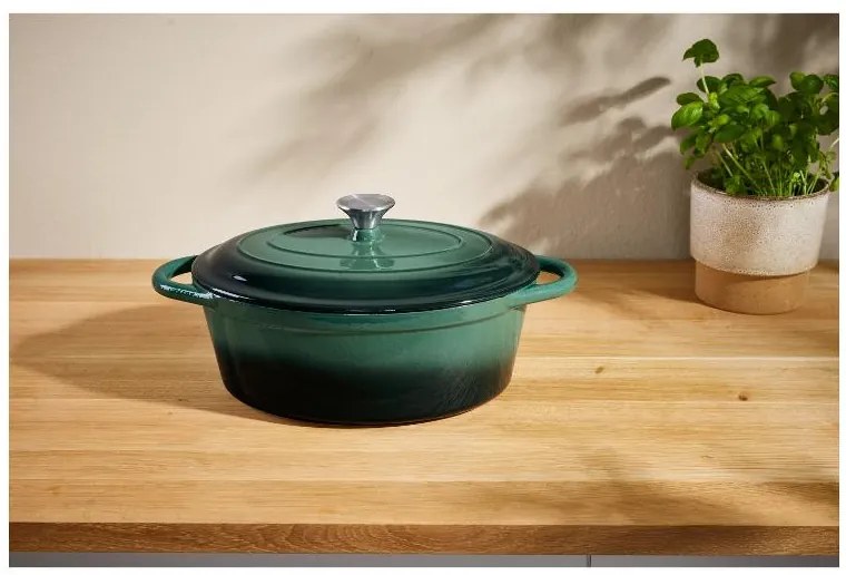 Silvercrest® Liatinový pekáč, 4,8 l (zelená) (100393103)