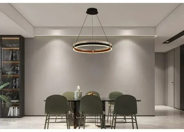 LED Stmievateľný luster na lanku LED/80W/230V 3000-6500K + diaľkové ovládanie