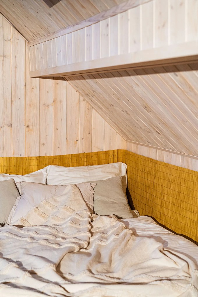 Bambusová rohož za posteľ svetlo hnedá Šírka rohože: 90 cm, Dĺžka rohože: 300 cm