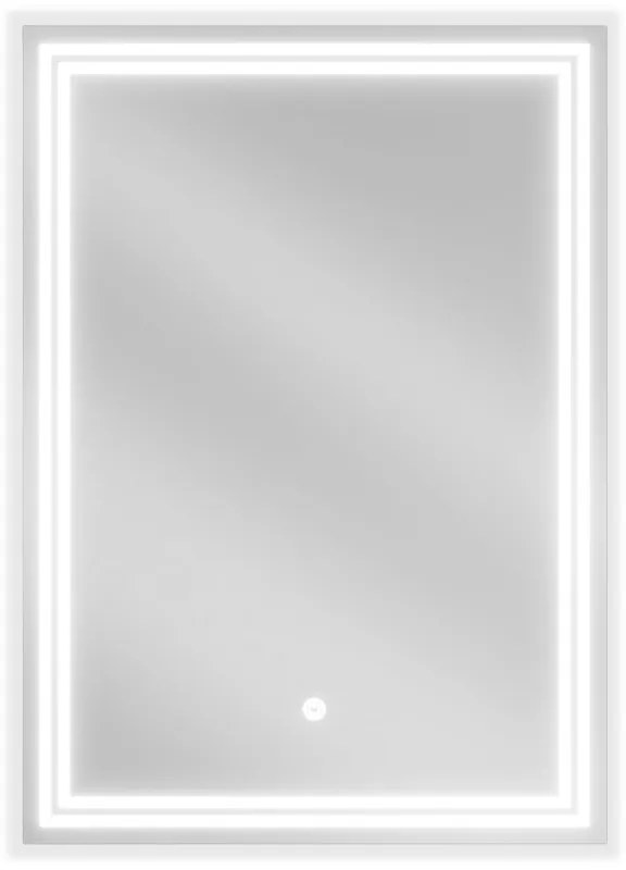 Mexen Taco, LED kúpeľňové zrkadlo s podsvietením 50x70 cm, 6000K, ochrana proti zahmlievaniu, 9805-050-070-611-00