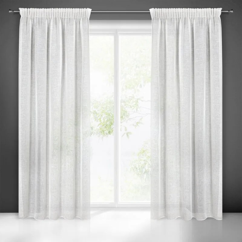 EUROFIRANY záves v ekologickom štýle 140 cm x 270 cm prírodná 100% polyester Rozmer varianty: 140 cm x 250 cm, Farba varianty: Béžová