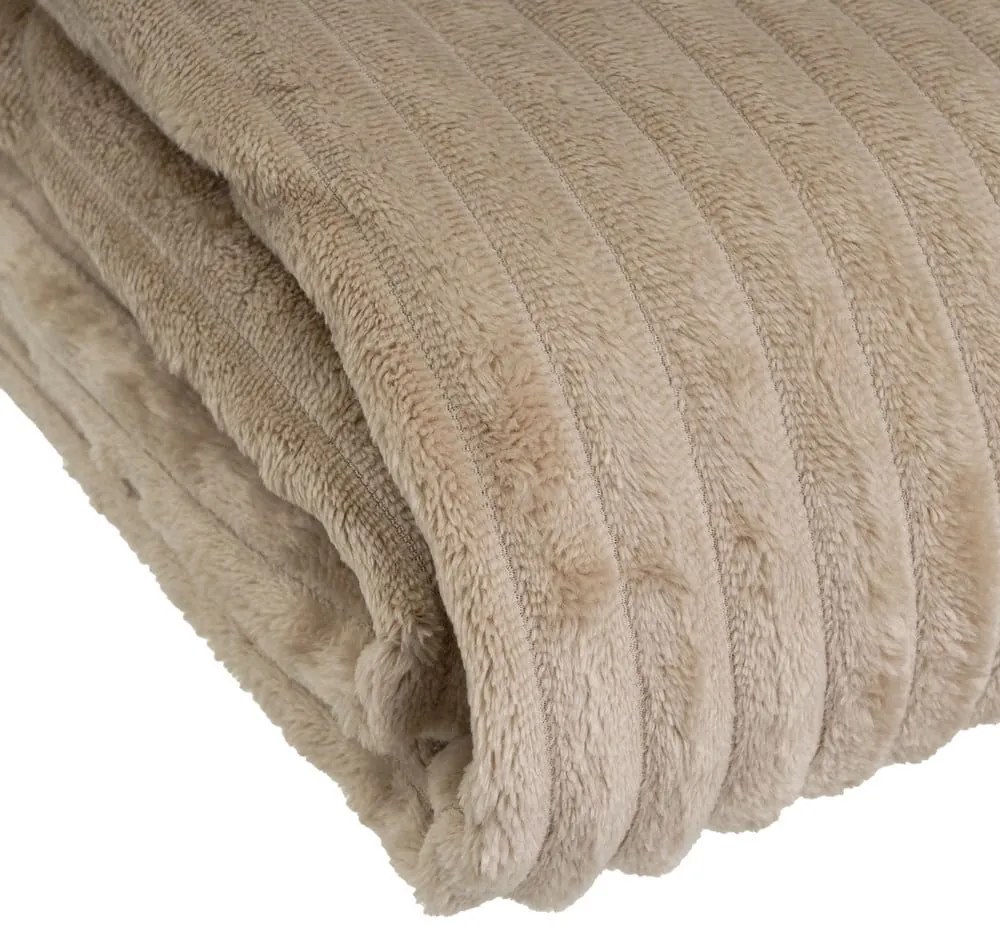 Hnedá deka z mikroplyšu 130x160 cm Fur Velvet – Casa Selección