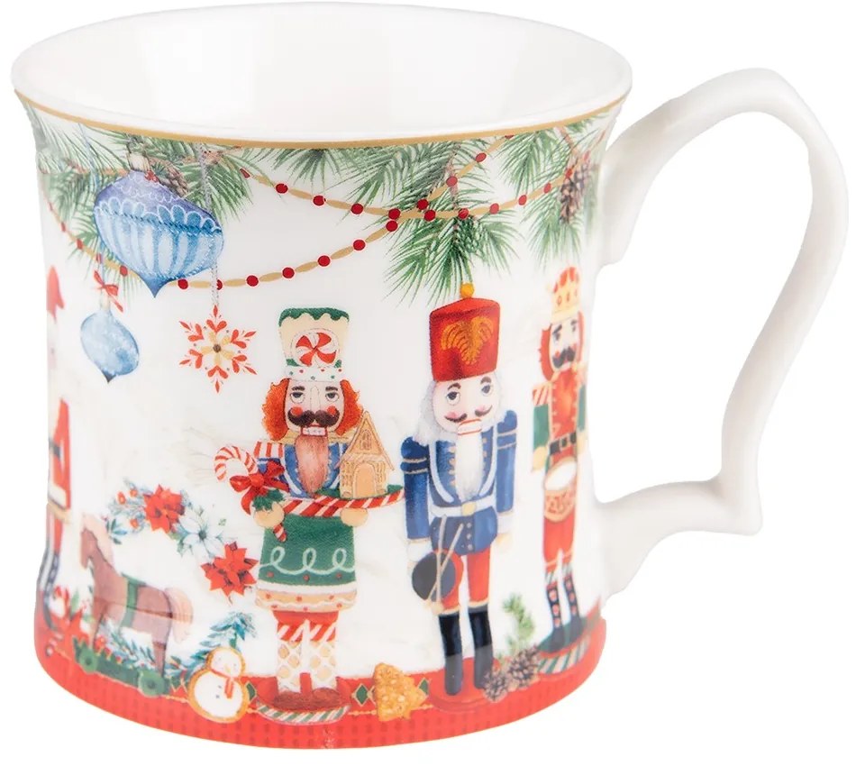 Porcelánový vianočný hrnček s Luskáčikmi - 13*9*9 cm / 414 ml