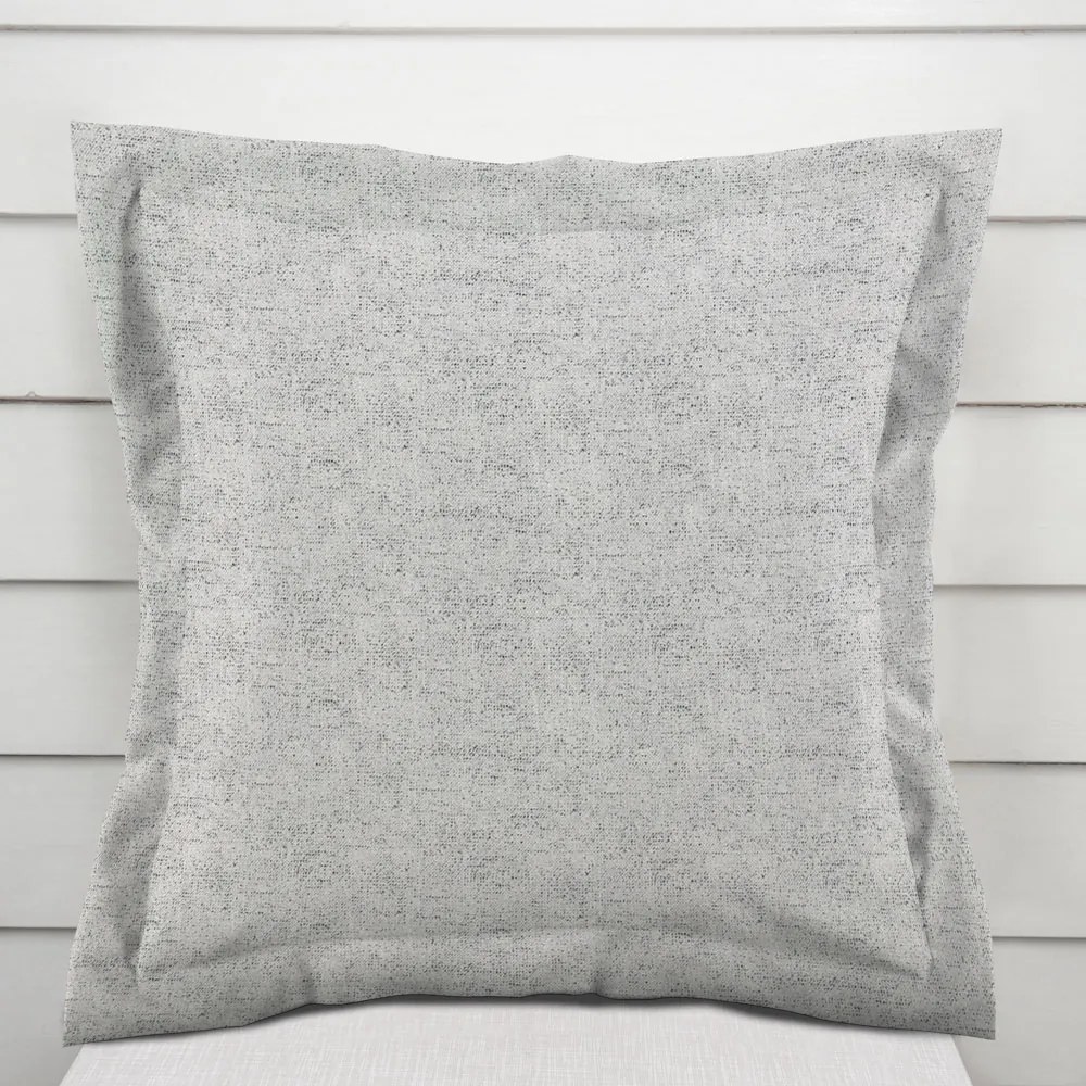 Biante Dekoračná obliečka na vankúš s lemom PML-118 Sivá režná 45 x 45 cm