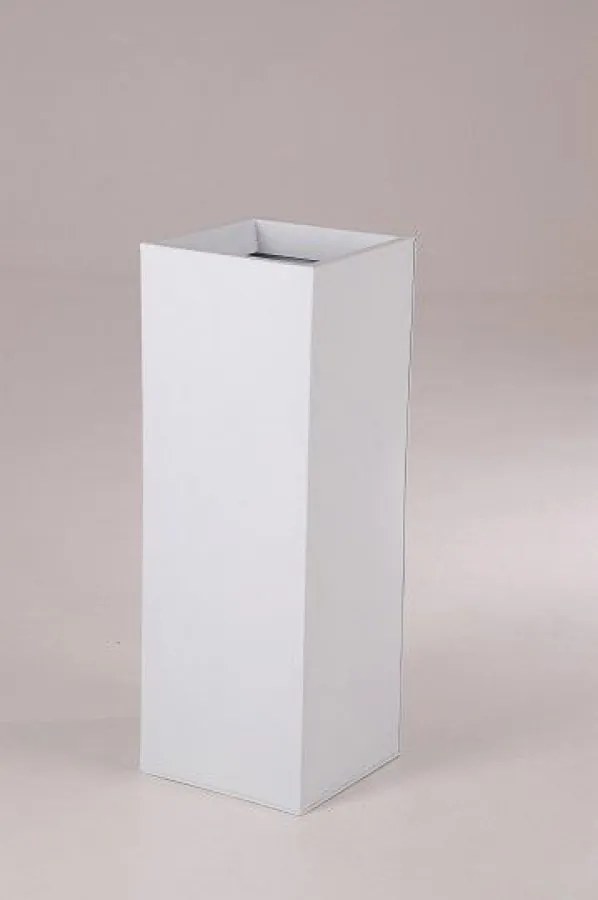 Kvetináč BLOCK, pozink, výška 80 cm, biely, vr. zavlaž. systému