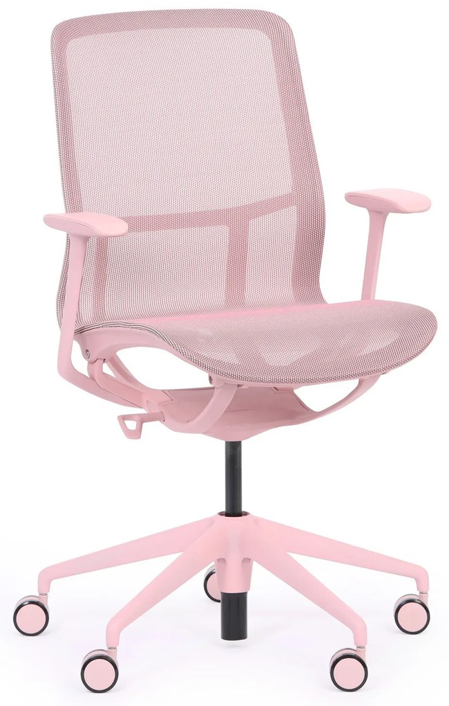 Kancelárska stolička ELVI, ružová