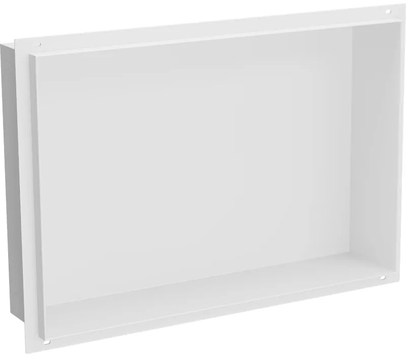 Mexen X-Wall-NR, polička na zapustenie pod obklad bez goliera 45 x 30 cm, biela, 1921453010