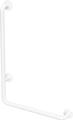 Bemeta Design HELP: Madlo, 890 mm, v tvare L, ľavé, bez krytky, biela - 301112044