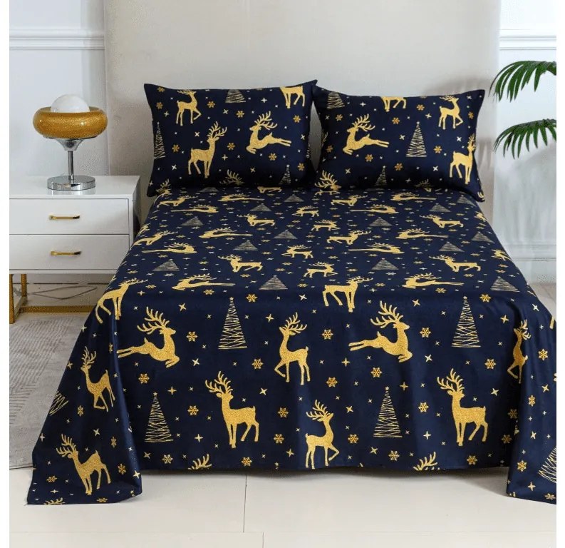 Plachta a obliečka na vankúš GOLDEN DEER Rozmer: 2 ks 50 x 70 cm | 200 x 240 cm